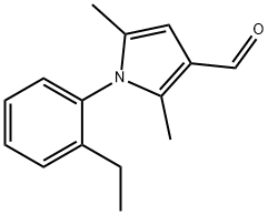 1H-Pyrrole-3-carboxaldehyde,1-(2-ethylphenyl)-2,5-dimethyl-(9CI) 구조식 이미지