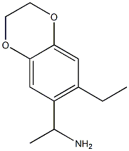 1,4-Benzodioxin-6-methanamine,7-ethyl-2,3-dihydro-alpha-methyl-(9CI) Structure