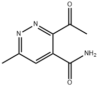 4-Pyridazinecarboxamide,3-acetyl-6-methyl-(9CI) Structure