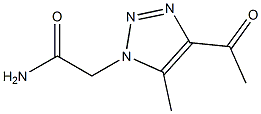 1H-1,2,3-Triazole-1-acetamide,4-acetyl-5-methyl-(9CI) Structure