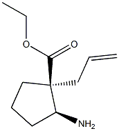 시클로펜탄카르복실산,2-아미노-1-(2-프로페닐)-,에틸에스테르,(1R,2R)-rel- 구조식 이미지