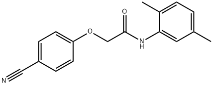 2-(4-cyanophenoxy)-N-(2,5-dimethylphenyl)acetamide 구조식 이미지