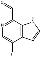 1H-Pyrrolo[2,3-c]pyridine-7-carboxaldehyde,4-fluoro-(9CI) Structure