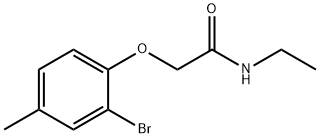 2-(2-bromo-4-methylphenoxy)-N-ethylacetamide 구조식 이미지