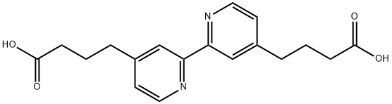 2,2'-비피리딘-4,4'-디부탄산 구조식 이미지