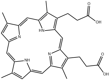 DEUTEROPORPHYRIN IX DIHYDROCHLORIDE 구조식 이미지