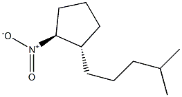 시클로펜탄,1-(4-메틸펜틸)-2-니트로-,(1R,2R)-rel-(+)-(9CI) 구조식 이미지