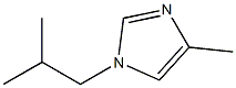 1H-Imidazole,4-methyl-1-(2-methylpropyl)-(9CI) 구조식 이미지