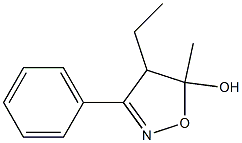 5-Isoxazolol,4-ethyl-4,5-dihydro-5-methyl-3-phenyl-(9CI) 구조식 이미지