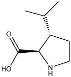 D-Proline, 3-(1-methylethyl)-, (3S)-rel- (9CI) Structure