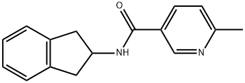 3-Pyridinecarboxamide,N-(2,3-dihydro-1H-inden-2-yl)-6-methyl-(9CI) Structure