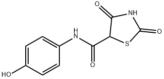 5-Thiazolidinecarboxamide,N-(4-hydroxyphenyl)-2,4-dioxo-(9CI) Structure