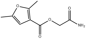 3-Furancarboxylicacid,2,5-dimethyl-,2-amino-2-oxoethylester(9CI) Structure