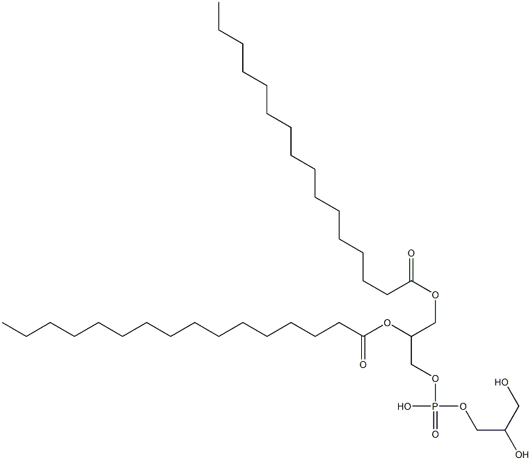 1,2-dipalmitoylphosphatidylglycerol Structure