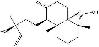 (1S,αS,4aα)-α-Ethenyldecahydro-5α-(hydroxymethyl)-α,5,8aβ-trimethyl-2-methylenenaphthalene-1β-(1-propanol) 구조식 이미지