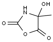 2,5-옥사졸리딘디온,4-히드록시-4-메틸-(9CI) 구조식 이미지