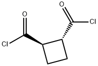1,2-시클로부탄디카르보닐디클로라이드,(1R-trans)-(9CI) 구조식 이미지