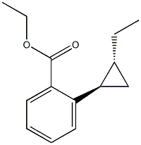 사이클로프로판에탄올,2-에틸-,벤조에이트,(1R,2R)-rel-(9CI) 구조식 이미지