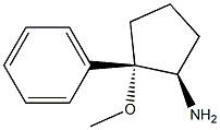 Cyclopentanamine, 2-methoxy-2-phenyl-, (1R,2S)-rel- (9CI) Structure