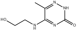 1,2,4-Triazin-3(2H)-one,5-[(2-hydroxyethyl)amino]-6-methyl-(9CI) 구조식 이미지