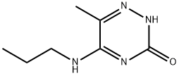 1,2,4-Triazin-3(2H)-one,6-methyl-5-(propylamino)-(9CI) Structure