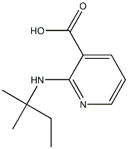 3-Pyridinecarboxylicacid,2-[(1,1-dimethylpropyl)amino]-(9CI) Structure