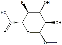 ba-D-글루코피라노시두론산,메틸4-데옥시-4-플루오로-(9CI) 구조식 이미지