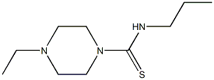 1-Piperazinecarbothioamide,4-ethyl-N-propyl-(9CI) Structure