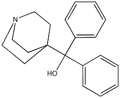 1-아자비시클로[2.2.2]옥탄-4-메탄올,α,α-디페닐- 구조식 이미지