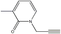 2(1H)-Pyridinone,3-methyl-1-(2-propynyl)-(9CI) 구조식 이미지