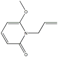 2(1H)-Pyridinone,6-methoxy-1-(2-propenyl)-(9CI) Structure