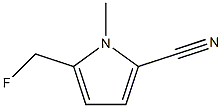 1H-Pyrrole-2-carbonitrile,5-(fluoromethyl)-1-methyl-(9CI) 구조식 이미지