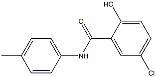 5-chloro-2-hydroxy-N-(4-methylphenyl)benzamide 구조식 이미지