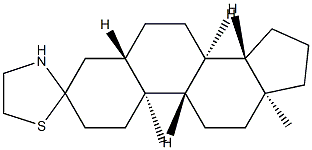 Spiro[5α-androstane-3,2'-thiazolidine] Structure