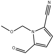 1H-Pyrrole-2-carbonitrile,5-formyl-1-(methoxymethyl)-(9CI) 구조식 이미지