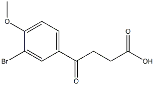 4-(3-브로모-4-메톡시페닐)-4-옥소부탄산 구조식 이미지