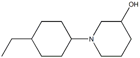 3-Piperidinol,1-(4-ethylcyclohexyl)-(9CI) Structure