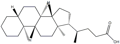 5Β-CHOLANIC ACID 구조식 이미지