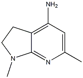 1H-Pyrrolo[2,3-b]pyridin-4-amine,2,3-dihydro-1,6-dimethyl-(9CI) Structure