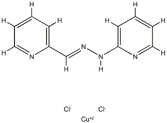 (pyridine-2-carboxaldehyde-2'-pyridylhydrazonato)copper(II) Structure