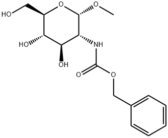 메틸2-데옥시-2-[[(페닐메톡시)카르보닐]아미노]-알파-D-글루코피라노시드 구조식 이미지