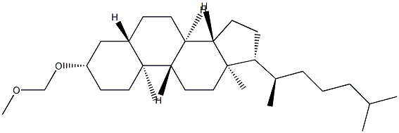 3β-(Methoxymethoxy)-5α-cholestane Structure