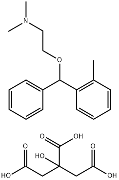 N,N-Dimethyl-2-[(o-methyl-α-phenylbenzyl)oxy]ethanamine/citric acid,(1:x) 구조식 이미지