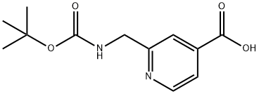 2-{[(TERT-BUTOXYCARBONYL)AMINO]METHYL}ISONICOTINIC ACID Structure