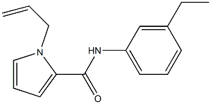 1H-Pyrrole-2-carboxamide,N-(3-ethylphenyl)-1-(2-propenyl)-(9CI) 구조식 이미지