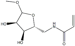 D-Ribofuranoside, methyl 5-deoxy-5-[(1-oxo-2-propenyl)amino]- (9CI) Structure