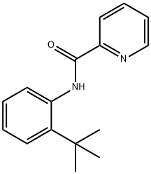 2-피리딘카르복사미드,N-[2-(1,1-디메틸에틸)페닐]-(9Cl) 구조식 이미지