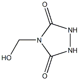 1,2,4-트리아졸리딘-3,5-디온,4-(히드록시메틸)-(9CI) 구조식 이미지