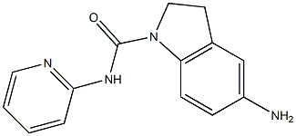 1H-Indole-1-carboxamide,5-amino-2,3-dihydro-N-2-pyridinyl-(9CI) 구조식 이미지