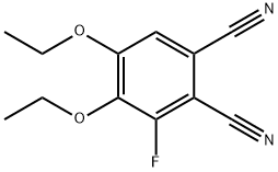 1,2-벤젠디카르보니트릴,4,5-디에톡시-3-플루오로- 구조식 이미지